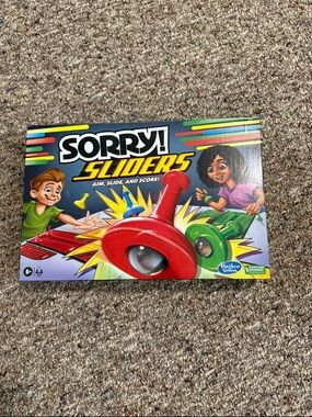 Hasbro Sorry! Sliders Game with Red and Green Sliders